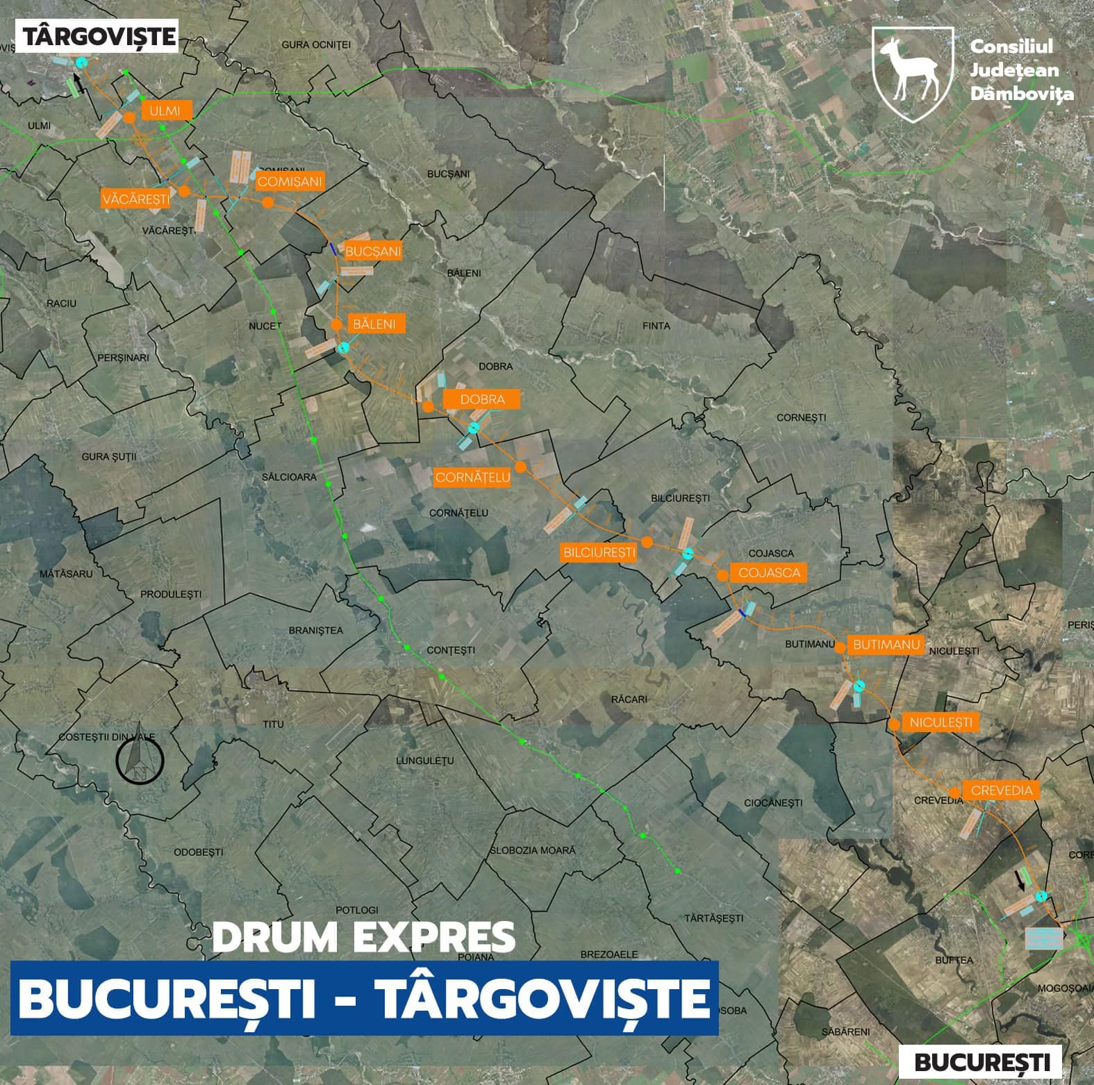 Proiectul drumului expres București–Târgoviște se află în etapa de evaluare a impactului asupra mediului