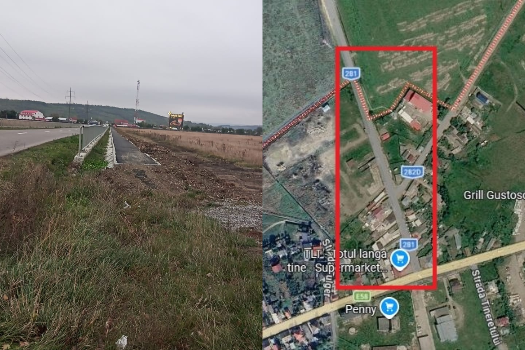 Conflict între Podu Iloaiei și Erbiceni pentru o pistă de biciclete care se termină în câmp