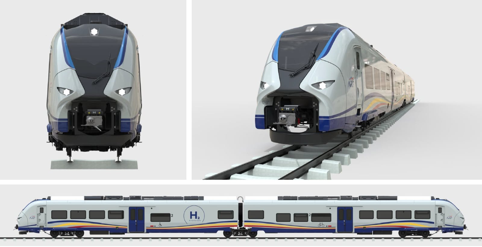 Siemens Mobility a dezvăluit designul pentru noile trenuri cu hidrogen ce vor fi livrate României