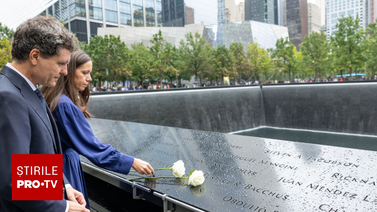 Nicușor Dan și Mirabela Grădinaru au participat la comemorarea tragediei de la Memorialul 9/11 din New York