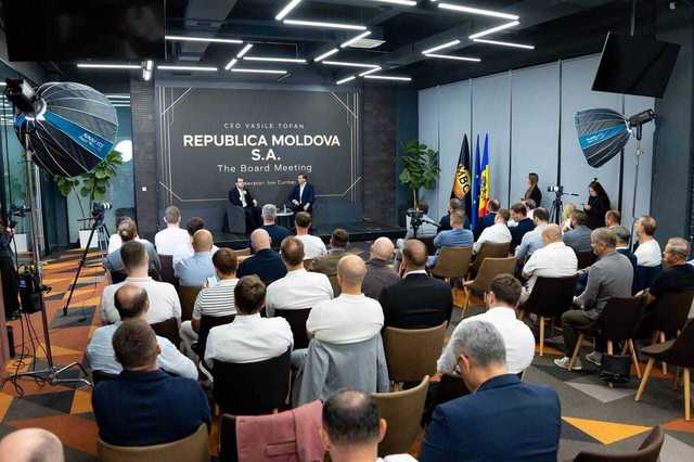 Controverse în Republica Moldova după afișarea unui slogan care prezintă țara ca pe o societate pe acțiuni