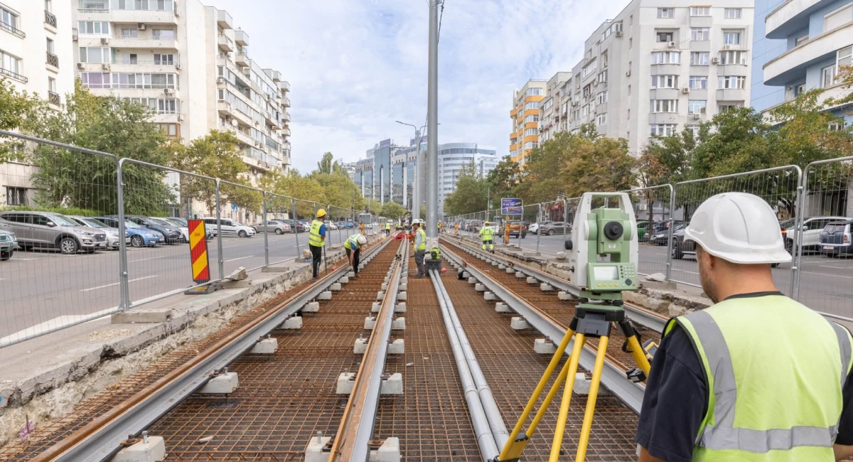 Modernizarea rețelei de tramvai din București: stadiul lucrărilor pe lotul 1