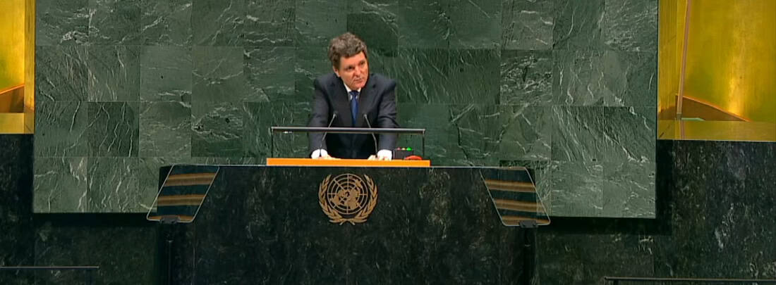 Nicușor Dan a avertizat la ONU asupra războiului hibrid rusesc și a prezentat România ca hub strategic