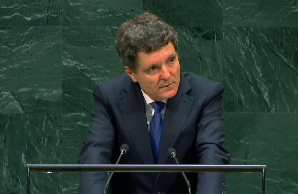 Nicușor Dan a avertizat la ONU asupra manipulării prin rețele sociale ca amenințare la adresa democrației