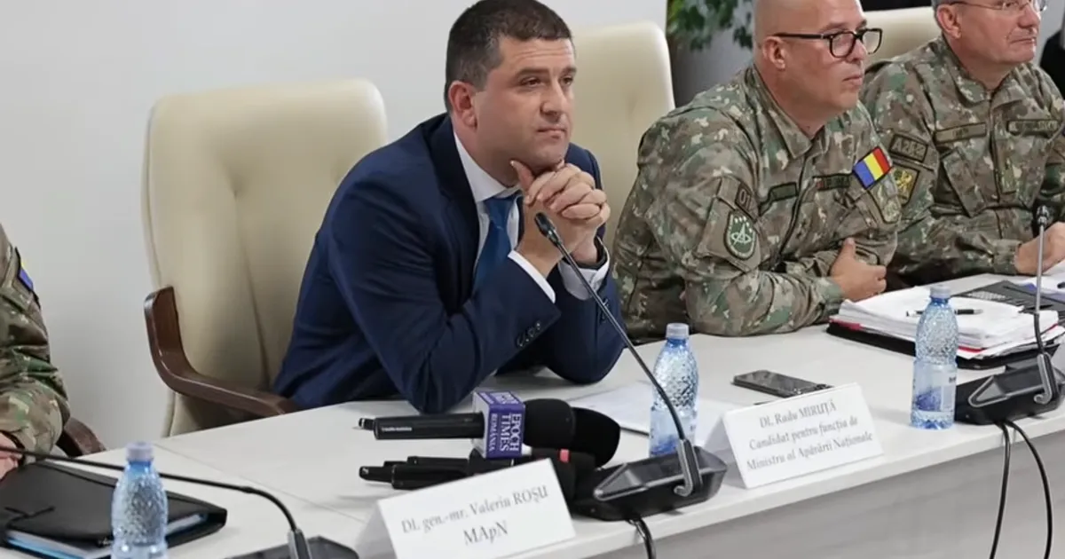 Radu Miruță a primit aviz negativ în comisii pentru funcția de ministru al Apărării