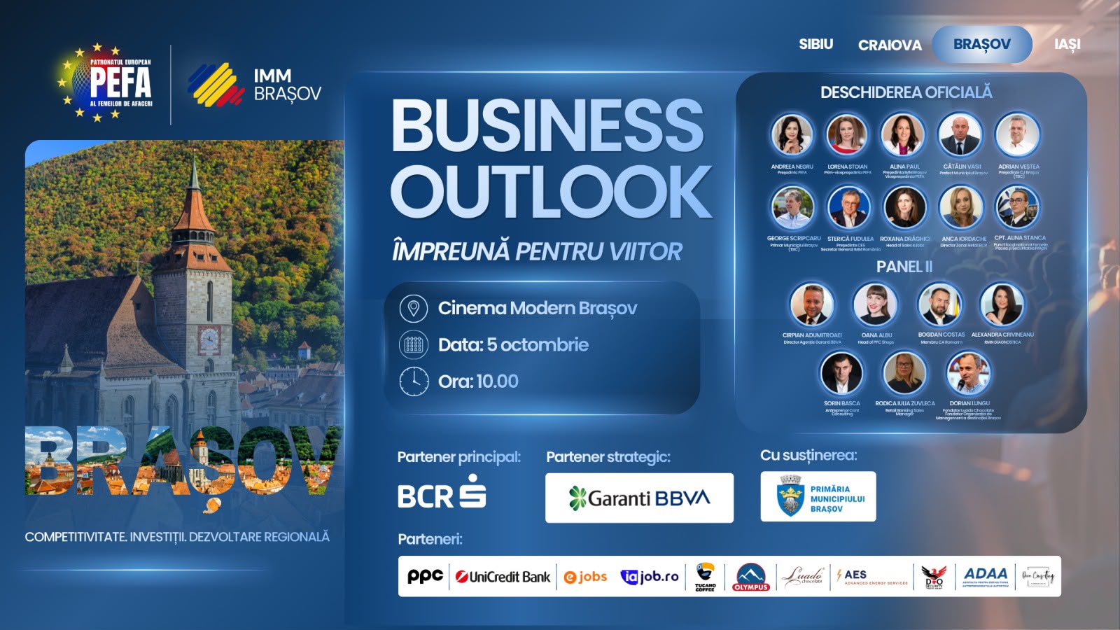 Business Outlook 2026: Dialog între mediul de afaceri și autorități la Brașov pentru dezvoltarea regională