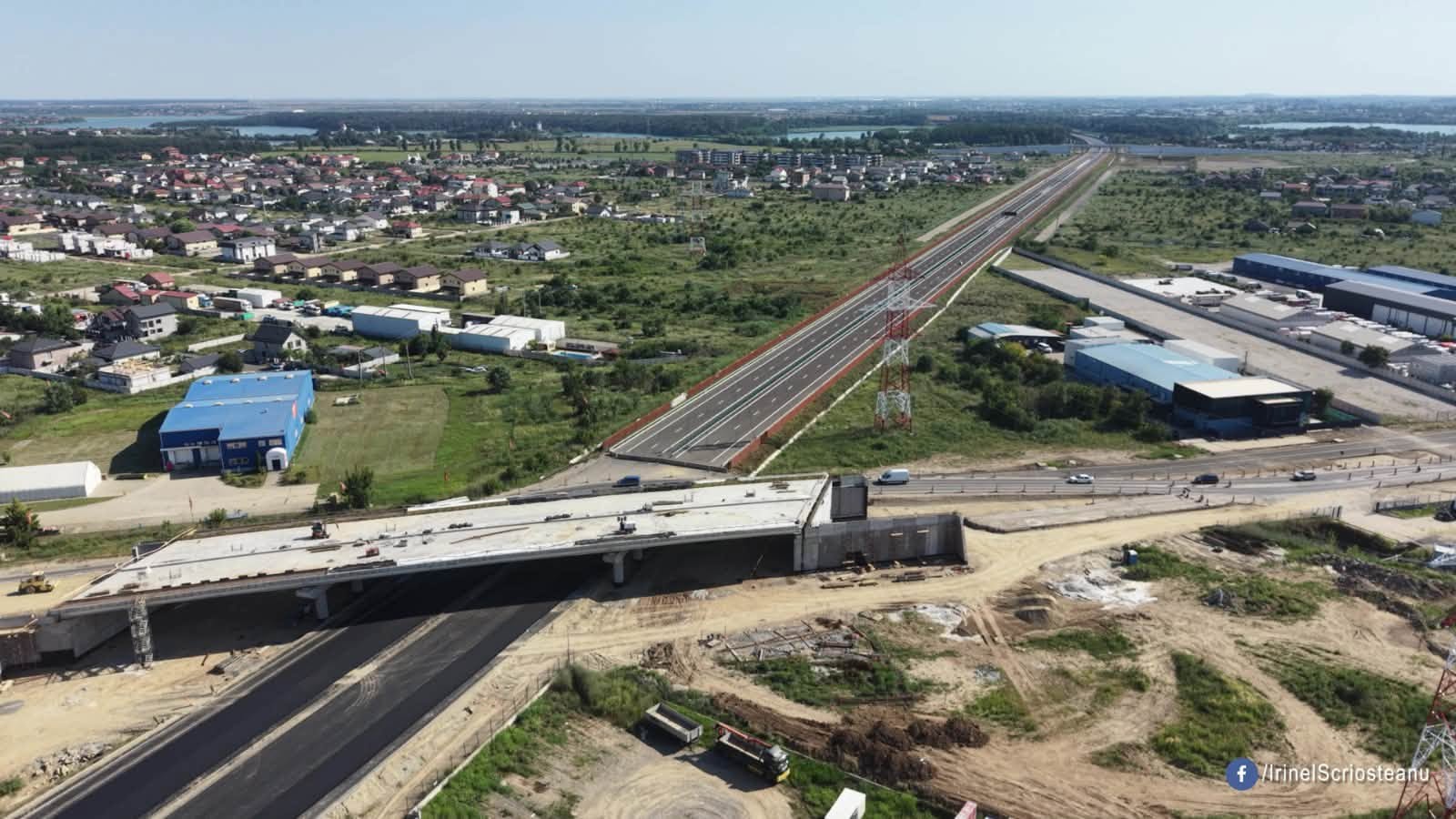 Lucrările la lotul 3 din A0 Nord sunt aproape finalizate, circulația între A2 și A3 urmează să fie deschisă