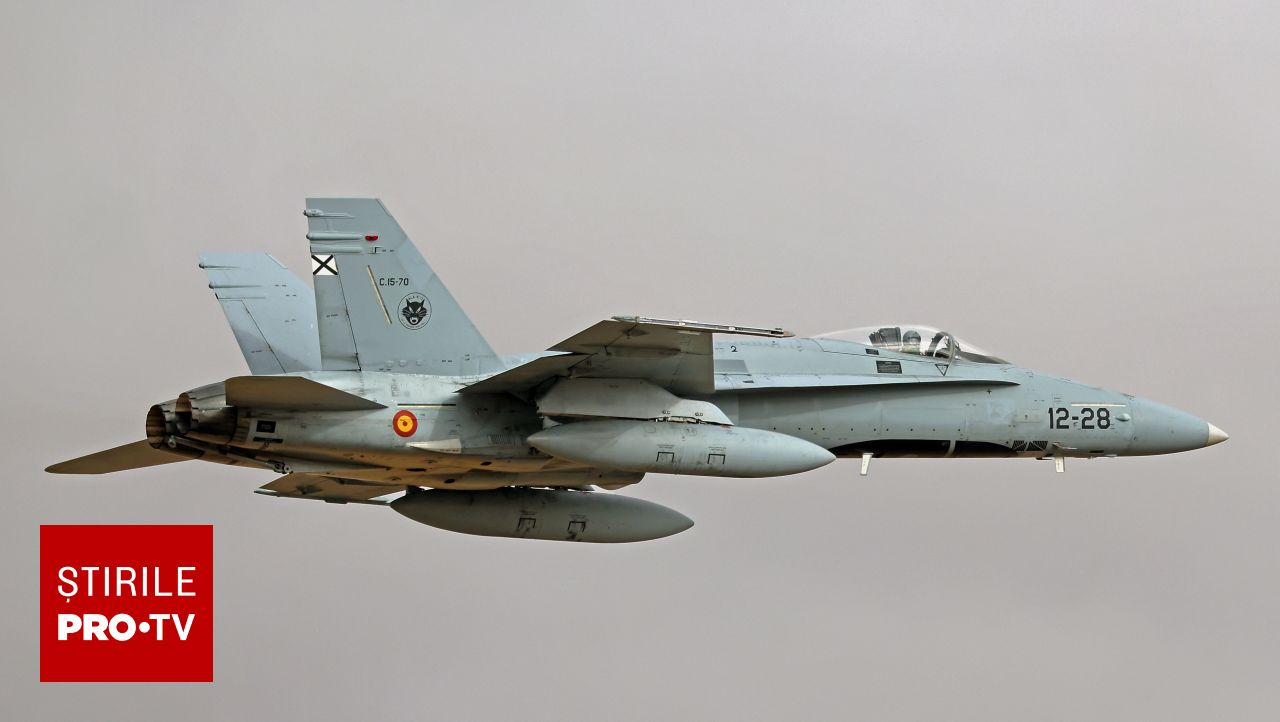 Alertă aeriană în Tulcea: două avioane F-18 spaniole au decolat după detectarea unor ținte lângă frontieră