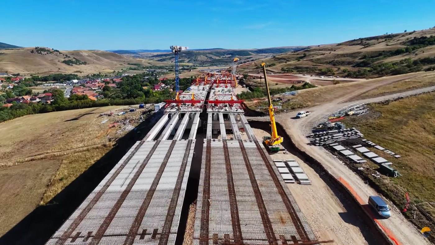 Stadiul lucrărilor pe lotul 1 al Autostrăzii de Centură București Nord: execuția a ajuns la 82%