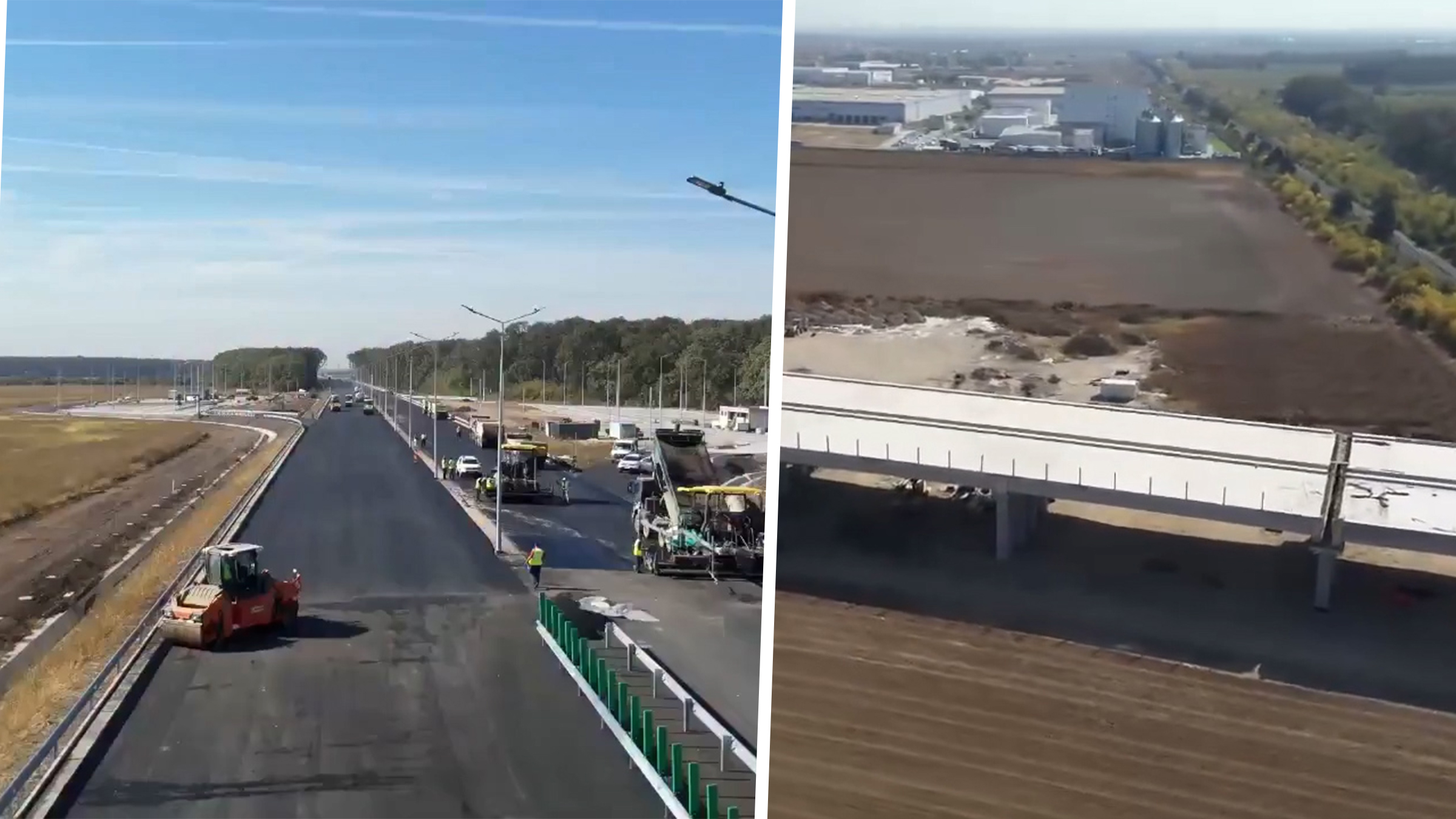 Stadiul lucrărilor pe lotul 1 al Autostrăzii A0 Nord: 82% din lucrări sunt finalizate