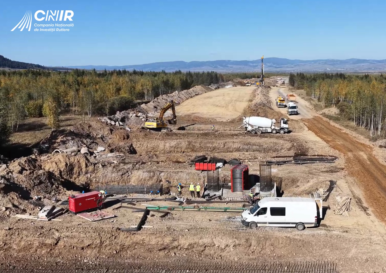 Lucrările la lotul Joseni–Ditrău din cadrul Autostrăzii A8 continuă în județul Harghita