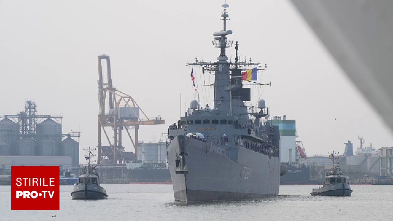 Fregata Regele Ferdinand s-a întors în portul Constanța după misiunea NATO din Marea Mediterană