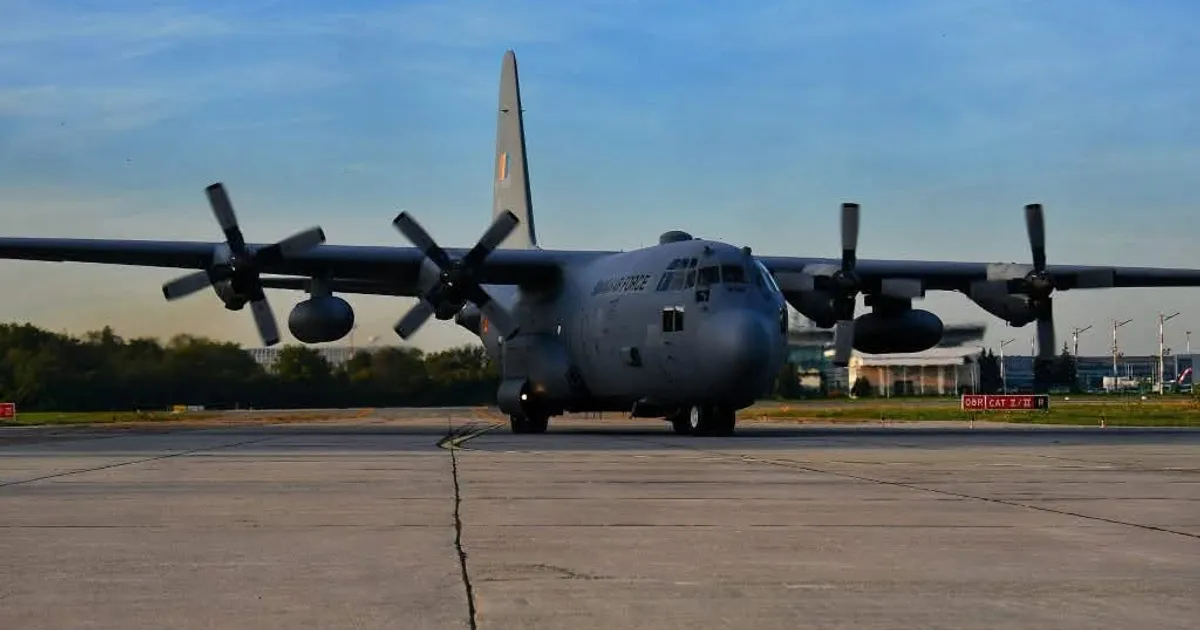 România primește de la SUA o nouă aeronavă C-130H Hercules pentru flota Forțelor Aeriene