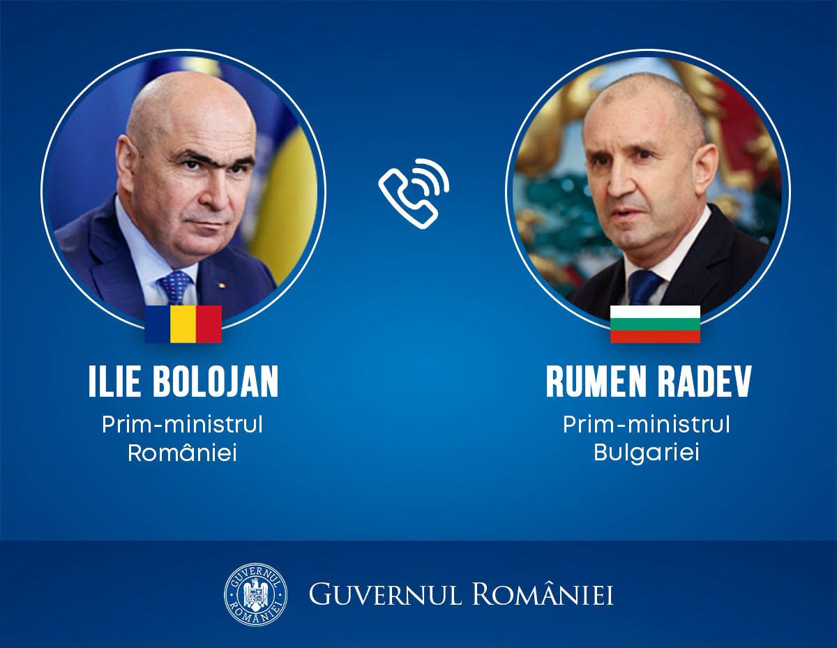 Discuții între Ilie Bolojan și Rumen Radev privind securitatea maritimă în Marea Neagră