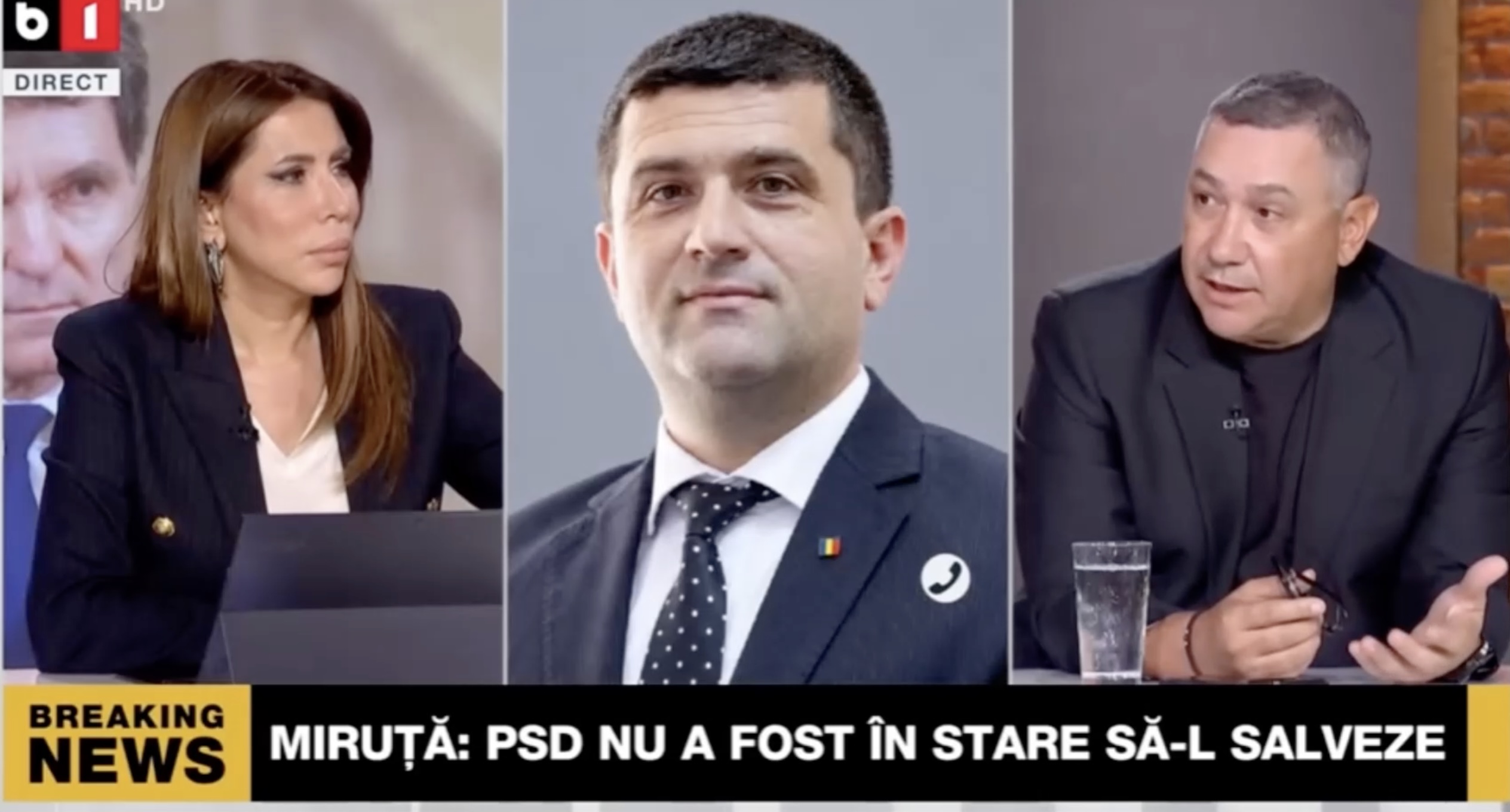 Conflict aprins între Victor Ponta și ministrul interimar Radu Miruță în emisiunea B1TV